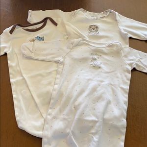 Little Me 3 pack 0-3 months sleep gown